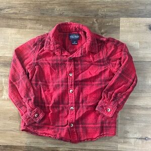 $1 Lucky Brand Kids Red Checkered Button Down Shirt